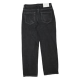 LEVI'S Mens Regular Black Denim Straight Cotton Blend W34 L30 Distressed Patch