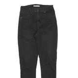 LEVI'S 721 Womens Jeans Black Slim Skinny Denim W28 L30 Zip Cotton Blend