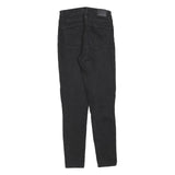 LEVI'S 721 Womens Jeans Black Slim Skinny Denim W28 L30 Zip Cotton Blend