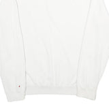 CHAMPION Mens White Crew Neck M Cotton Blend Sweatshirt Pullover Logo
