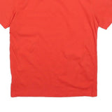 CALVIN KLEIN Mens Red S T-Shirt Short Sleeve Crew Neck Minimal Logo