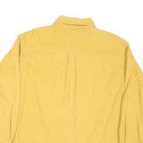 WOOLRICH Mens Yellow Cotton Blend Shirt L Casual Button-Down Pocket Long Sleeve