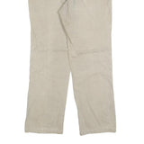 WRANGLER Mens Relaxed Cotton Blend Denim Light Beige Jeans W35 L28 Casual Zip