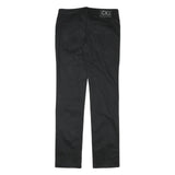 CALVIN KLEIN JEANS Womens Cotton Blend Black Regular Straight Trousers W31 L34