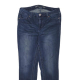 SEVEN7 Womens Jeans Blue Slim Skinny Denim Medium W34 L28 Stylish Zip