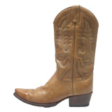 SENDRA Womens Western Tan Leather Cowboy Boots UK 6 Classic Stylish Durable