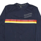 NIKE Mens Navy Blue Quarter Snacks Long Sleeve Crew Neck Polyester Blend XL