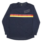 NIKE Mens Navy Blue Quarter Snacks Long Sleeve Crew Neck Polyester Blend XL