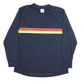 NIKE Mens Navy Blue Quarter Snacks Long Sleeve Crew Neck Polyester Blend XL