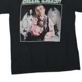 GILDAN Womens Black Billie Eilish Graphic T-Shirt S Short Sleeve Crew Neck