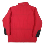 MARLBORO Mens Red & Black Zip Jacket XL Polyester Blend Casual Outdoor