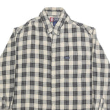 CHAPS RALPH LAUREN Mens Beige & Black Check Shirt L Casual Cotton Button-Down