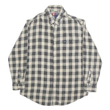 CHAPS RALPH LAUREN Mens Beige & Black Check Shirt L Casual Cotton Button-Down