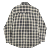 CHAPS RALPH LAUREN Mens Beige & Black Check Shirt L Casual Cotton Button-Down