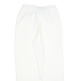 NIKE Mens Joggers White S W26 L28 Cotton Blend Regular Tapered Drawstring