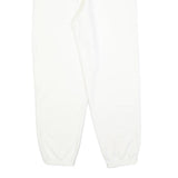 NIKE Mens Joggers White S W26 L28 Cotton Blend Regular Tapered Drawstring