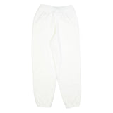 NIKE Mens Joggers White S W26 L28 Cotton Blend Regular Tapered Drawstring