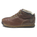 TIMBERLAND Brown Boys Lace-Up Leather Boots UK 6 Durable Outdoor Footwear