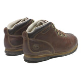 TIMBERLAND Brown Boys Lace-Up Leather Boots UK 6 Durable Outdoor Footwear