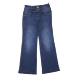 CP COMPANY Womens Jeans Blue Regular Flared Denim Medium W30 L28 Zip Cotton