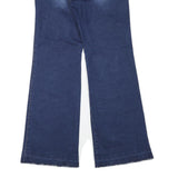 CP COMPANY Womens Jeans Blue Regular Flared Denim Medium W30 L28 Zip Cotton