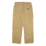 DICKIES Mens Beige Regular Fit Straight Leg Denim Cotton Blend Medium Wash W32