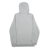 PUMA Mens Grey Hoodie L Cotton Blend Pullover Casual Sweatshirt