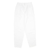 ESPRIT Womens Cotton White Classic Straight Trousers W26 L34 Casual Zip