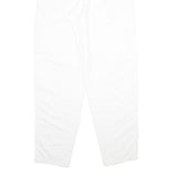 ESPRIT Womens Cotton White Classic Straight Trousers W26 L34 Casual Zip