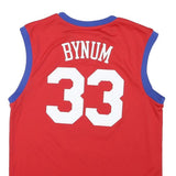 ADIDAS Mens Red & Blue Sixers 33 Basketball Jersey M Sleeveless V-Neck NBA