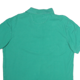 CHAPS Mens Green Polo Shirt Short Sleeve Plain L Classic Cotton