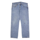 LEVI'S 501 Mens Jeans Blue Regular Straight Denim Light W35 L30 Classic Fit