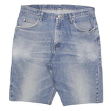 WRANGLER Mens Denim Blue Casual Shorts 2XL W36 Cotton Blend Classic Fit