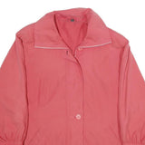 Womens Pink Jacket UK 16 Polyester Zip Plain Casual Lightweight Outerwear