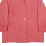 Womens Pink Jacket UK 16 Polyester Zip Plain Casual Lightweight Outerwear