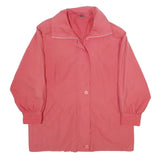 Womens Pink Jacket UK 16 Polyester Zip Plain Casual Lightweight Outerwear