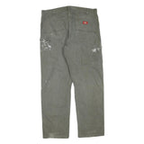 DICKIES Mens Regular Fit Workwear Cotton Blend Paint Splattered Jeans W40 L32