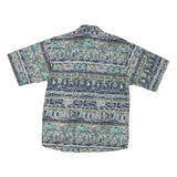 THE TERRITORY AHEAD Mens Green & Beige Pattern Cotton Blend Shirt XL Casual