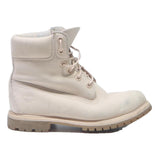 TIMBERLAND Womens Classic Lace-Up Ankle Boots Beige Leather UK 4.5 Sturdy