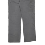 DICKIES Mens Cotton Blend Grey Regular Straight Trousers W38 L32 Workwear