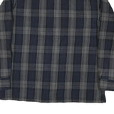 ST JOHNS BAY Mens Blue & Grey Plaid Shirt XL Cotton Blend Casual Long Sleeve
