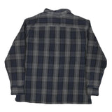 ST JOHNS BAY Mens Blue & Grey Plaid Shirt XL Cotton Blend Casual Long Sleeve