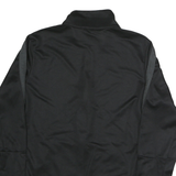 NIKE Womens Black & Dark Grey Zip Jacket S Polyester Sportswear Tracksuit Top
