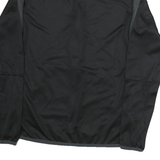 NIKE Womens Black & Dark Grey Zip Jacket S Polyester Sportswear Tracksuit Top