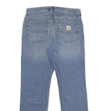 CARHARTT Mens Jeans Blue Relaxed Straight Denim Medium W31 L30 Workwear Zip