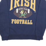 GALT SAND Mens Navy Irish Football Crew Neck L Sweatshirt Cotton Blend Comfort
