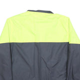 STARTER Mens Yellow & Grey Track Jacket L Polyester Blend Colourblock Zip