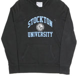 CHAMPION Womens Black Stockton University Pullover Hoodie M Cotton Blend