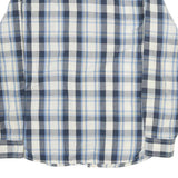 LEVI'S Mens Blue & White Plaid Cotton Shirt S Casual Long Sleeve Western Style