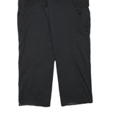 DICKIES Mens Cotton Blend Black Relaxed Straight Trousers W37 L30 Workwear